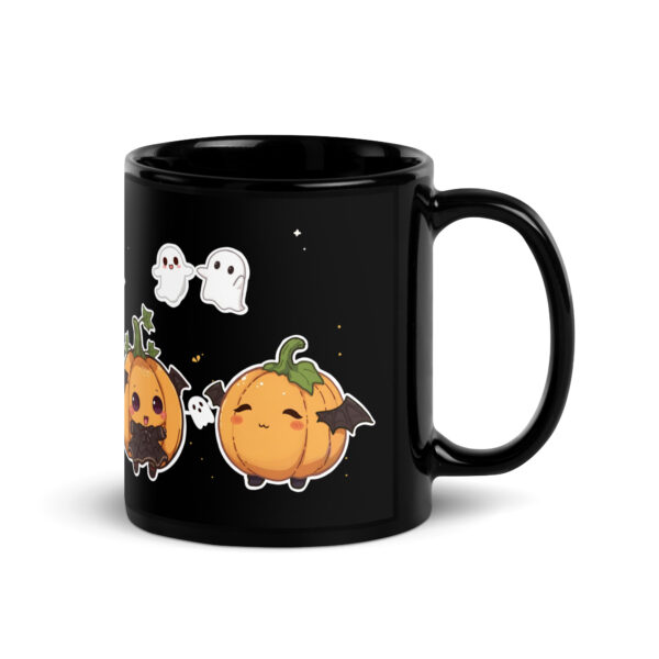 Black Glossy Mug #Pumpkins Goes Wild"