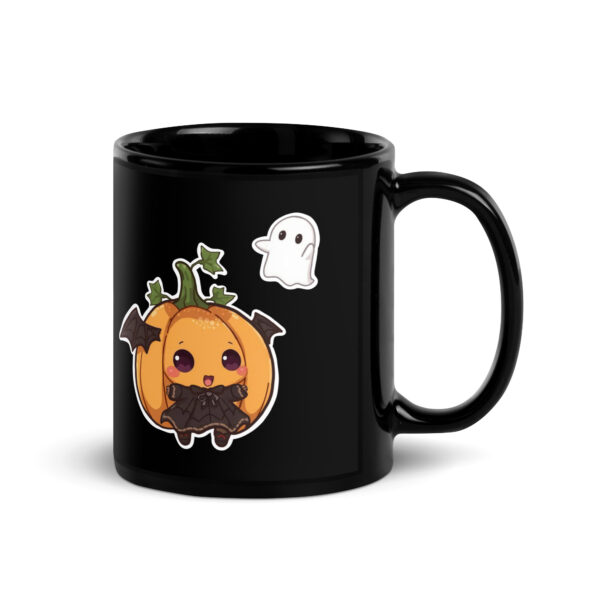 Black Glossy Mug "halloween Vibes"