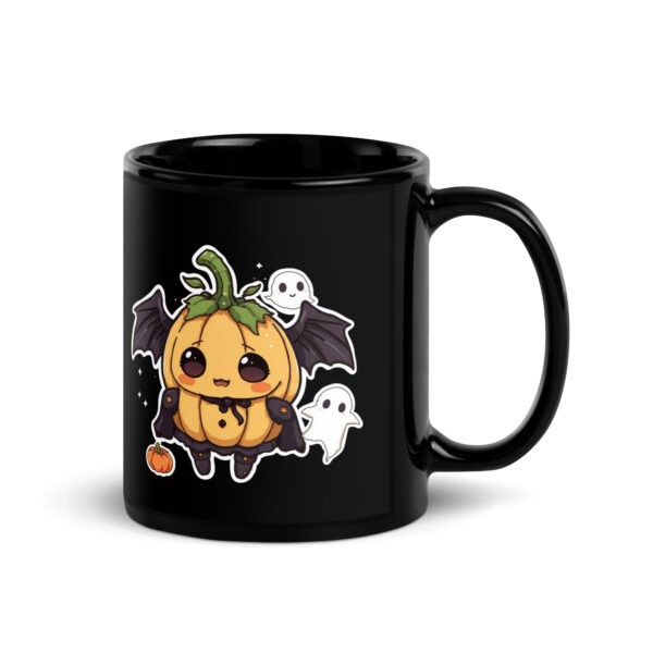 Black Glossy Mug "Trick or treat!"