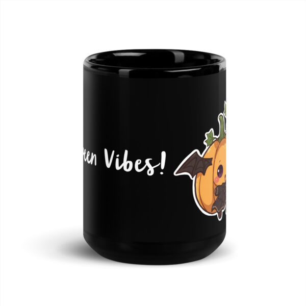 Black Glossy Mug "halloween Vibes" - Image 6