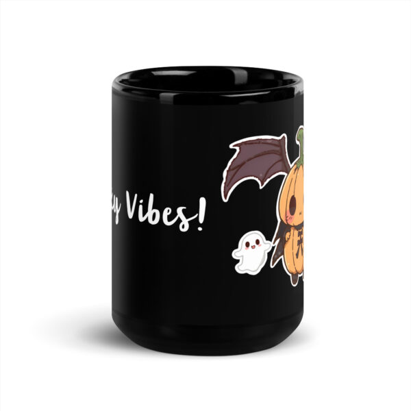 Black Glossy Mug "Spooky Vibes" - Image 6