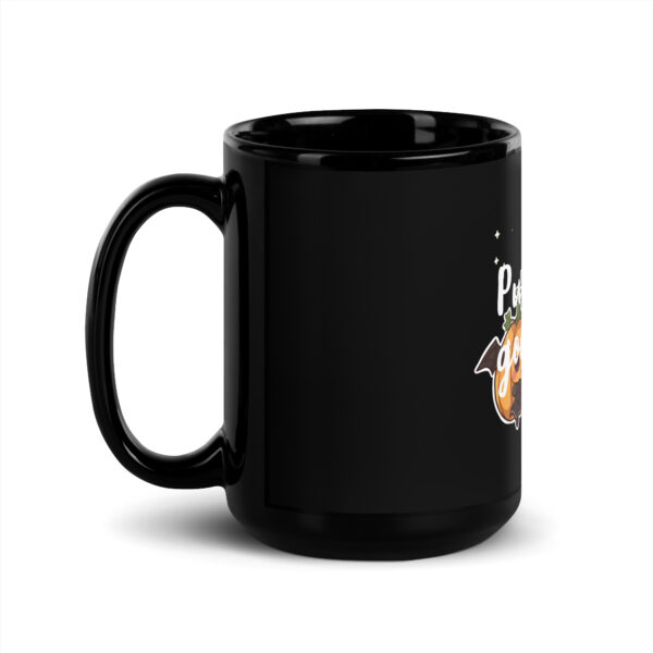 Black Glossy Mug #Pumpkins Goes Wild" - Image 4