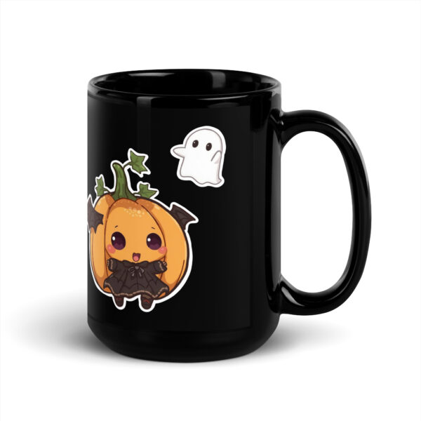 Black Glossy Mug "halloween Vibes" - Image 5