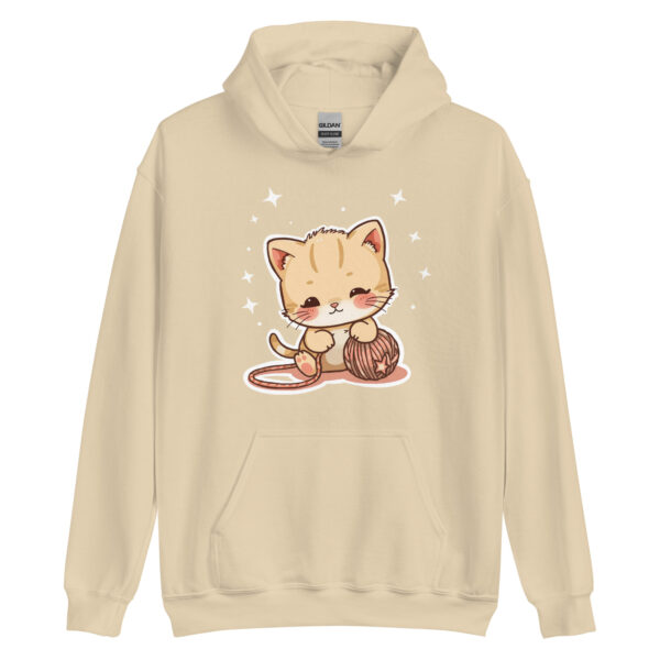 Unisex Hoodie "Playfull kitty" - Image 4