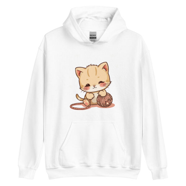 Unisex Hoodie "Playfull kitty" - Image 6