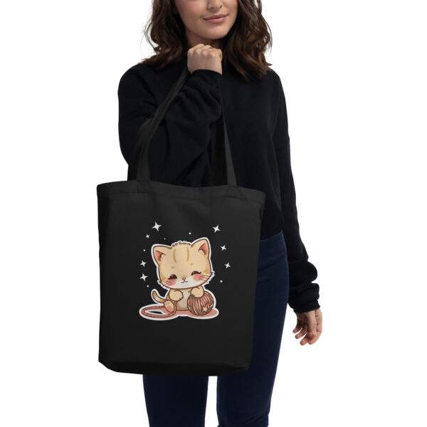 Eco Tote Bag "Playful Kitty"