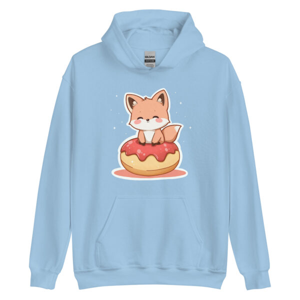 Unisex Hoodie "Cozy Fox on a Donut"