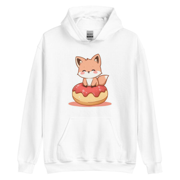 Unisex Hoodie "Cozy Fox on a Donut" - Image 6