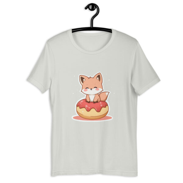 Unisex t-shirt "Cozy Fox on a Donut" - Image 6