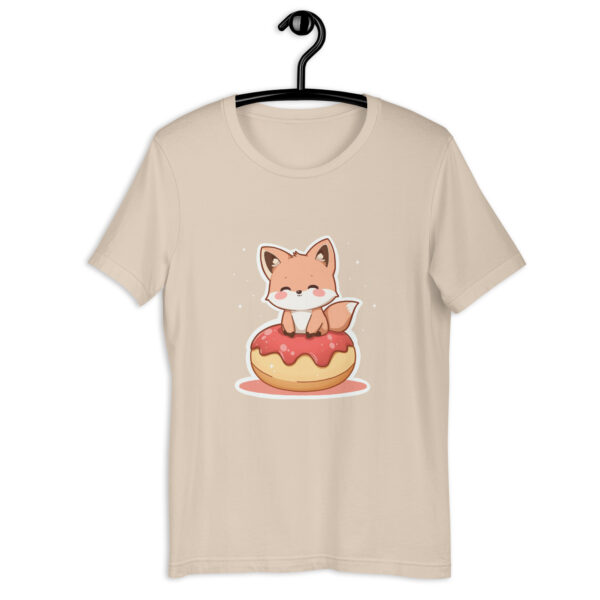 Unisex t-shirt "Cozy Fox on a Donut" - Image 4