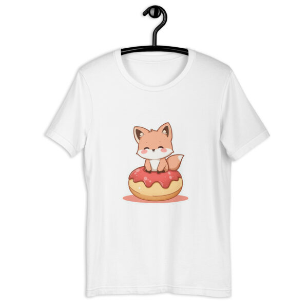 Unisex t-shirt "Cozy Fox on a Donut" - Image 7