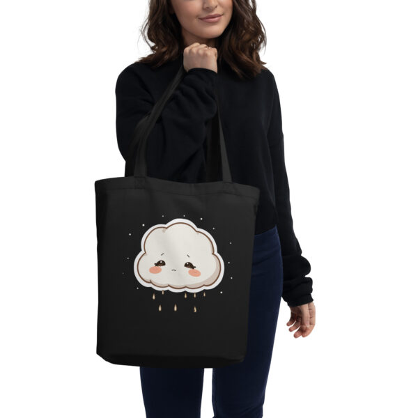 Eco Tote Bag "Sad Rain Cloud Chibi"