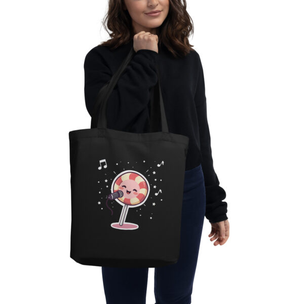 Eco Tote Bag "Sweet Tunes: The Singing Lollipop"