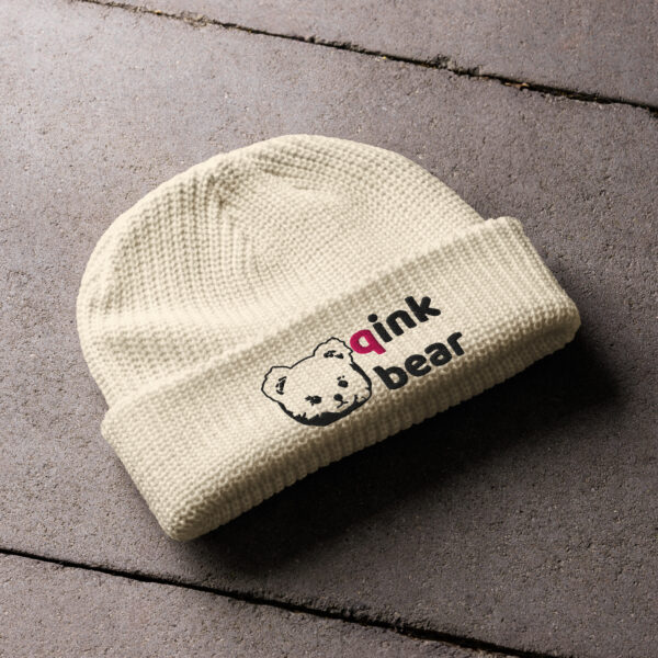 Fisherman beanie "qink bear" light - Image 3