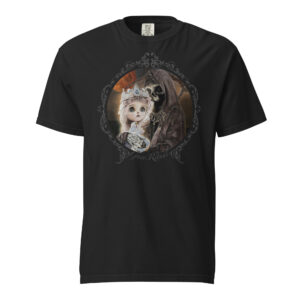 Unisex garment-dyed heavyweight t-shirt "Reaper and Princess"