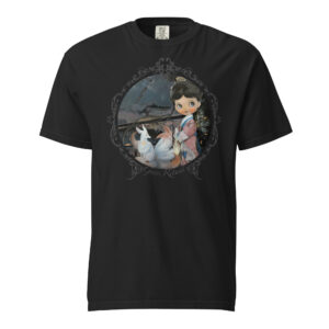 Unisex garment-dyed heavyweight t-shirt "Geisha"