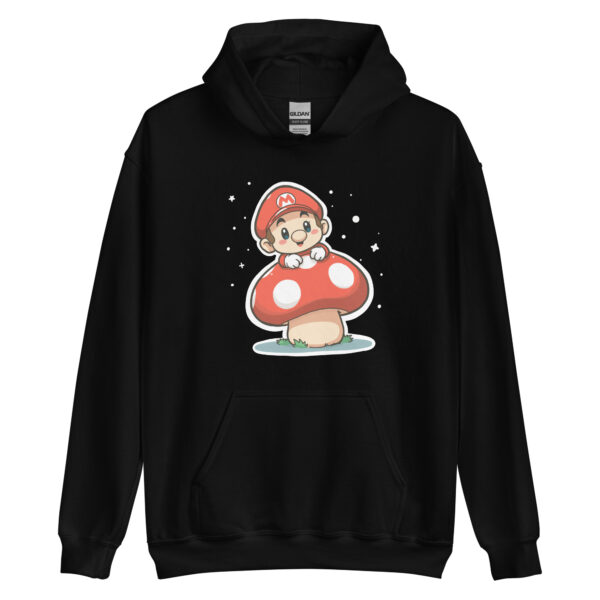 Unisex Hoodie "Mushroom and Super Mario Bros Character" - Image 2