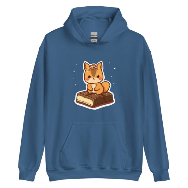 Unisex Hoodie "Adorable Squirrel with a Chocolate Treat"