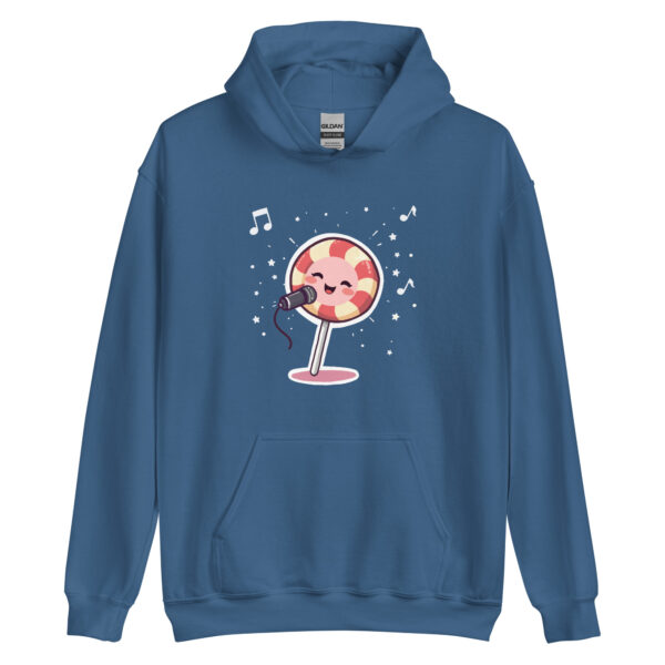 Unisex Hoodie "Sweet Tunes: The Singing Lollipop" - Image 3