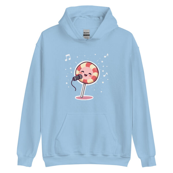 Unisex Hoodie "Sweet Tunes: The Singing Lollipop" - Image 4