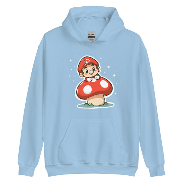 Unisex Hoodie "Mushroom and Super Mario Bros Character"