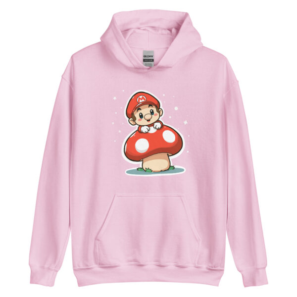 Unisex Hoodie "Mushroom and Super Mario Bros Character" - Image 5