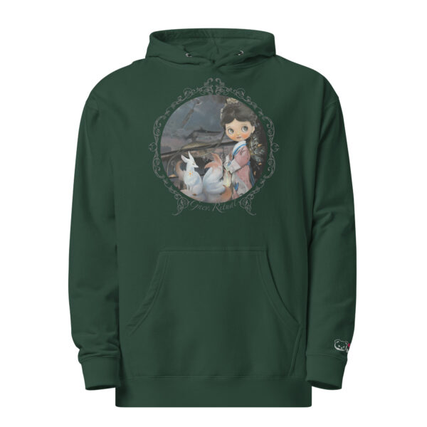 Unisex midweight hoodie "Geisha" dark - Image 10