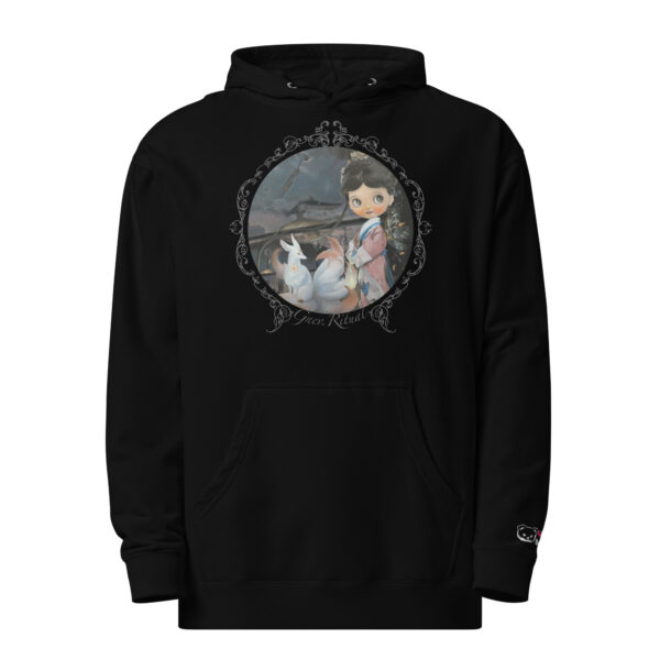 Unisex midweight hoodie "Geisha" dark