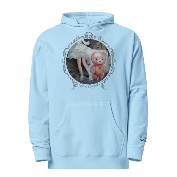 Unisex midweight hoodie "Escaping Pink Little Bear" light - Image 5
