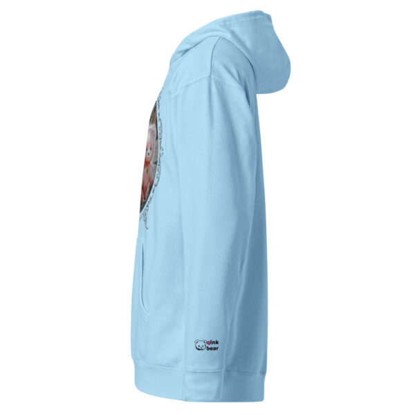 Unisex midweight hoodie "Escaping Pink Little Bear" light - Image 7