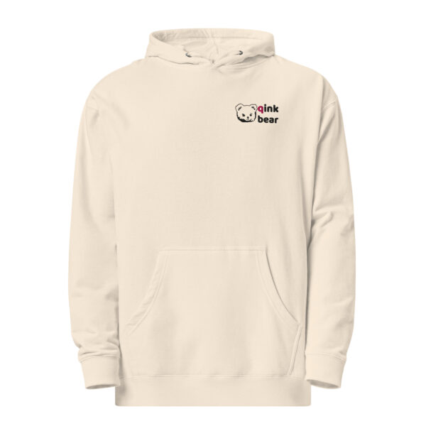 Unisex midweight hoodie "Pink Bear" light - Image 11