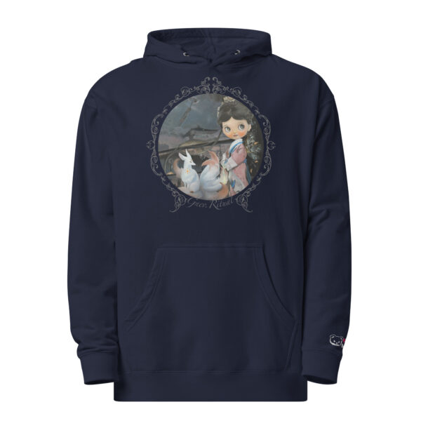Unisex midweight hoodie "Geisha" dark - Image 4