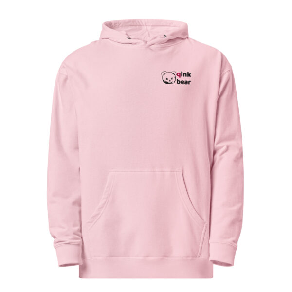 Unisex midweight hoodie "Pink Bear" light - Image 8