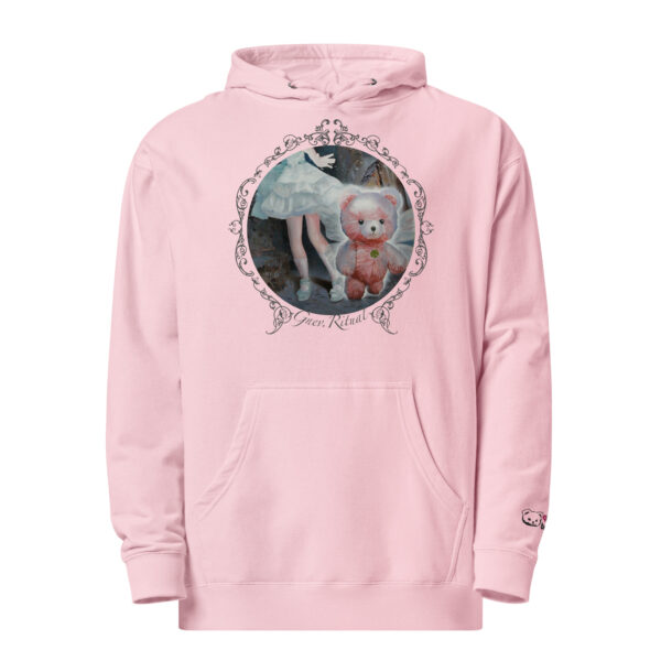 Unisex midweight hoodie "Escaping Pink Little Bear" light - Image 8