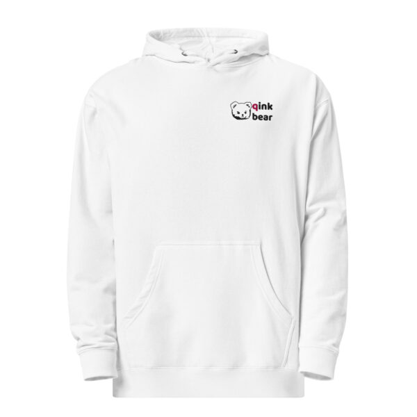 Unisex midweight hoodie "Pink Bear" light
