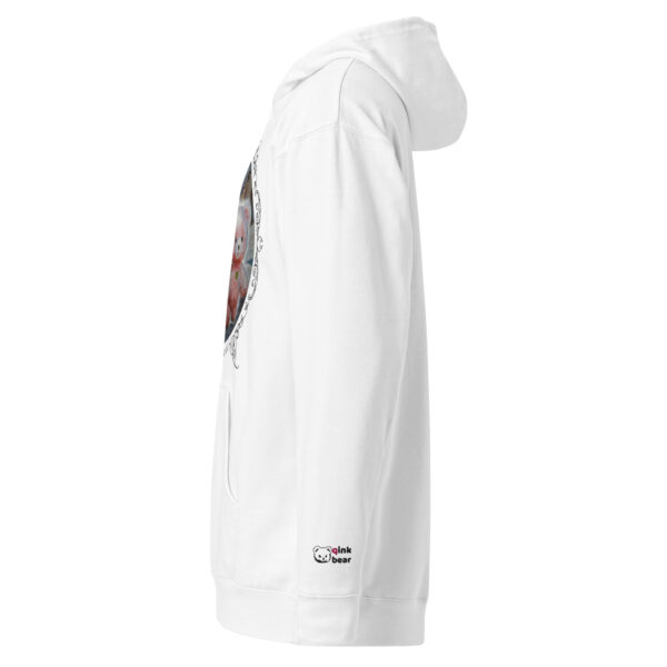 Unisex midweight hoodie "Escaping Pink Little Bear" light - Image 15