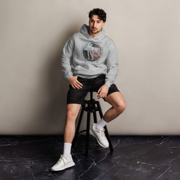 Unisex oversized hoodie "Escaping Pink Little Bear" - Image 4