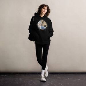 Unisex oversized hoodie "Beast and Beauty"