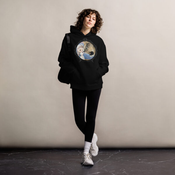 Unisex oversized hoodie "Beast and Beauty"