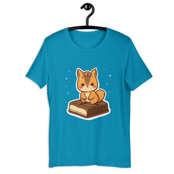 Unisex t-shirt "Adorable Squirrel with a Chocolate Treat 🍫🐿️" - Image 3