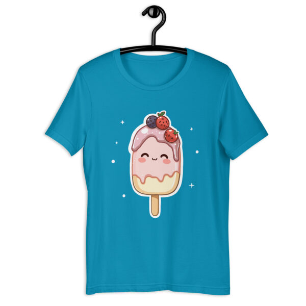 Unisex t-shirt "Smiling Chibi Popsicle Art" - Image 3