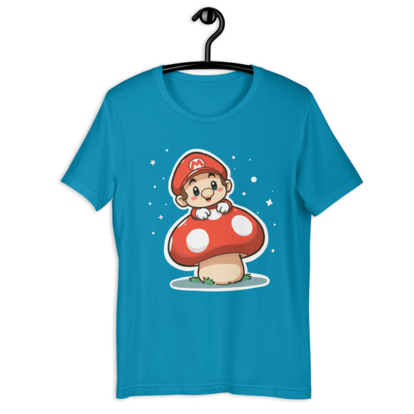 Unisex t-shirt "Mushroom and Super Mario Bros Chibi Character" - Image 3