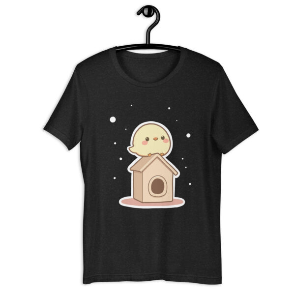 Unisex t-shirt "Chibi Chick with a Cute Birdhouse" - Image 2