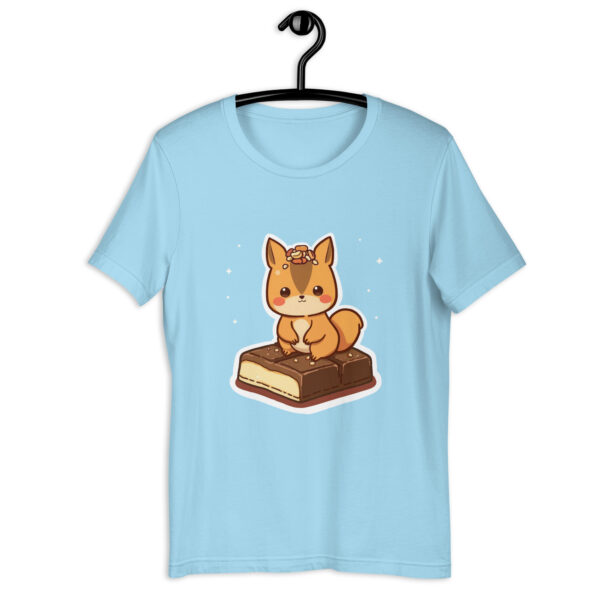 Unisex t-shirt "Adorable Squirrel with a Chocolate Treat 🍫🐿️" - Image 4