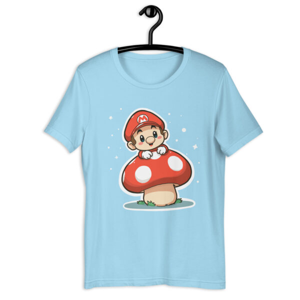 Unisex t-shirt "Mushroom and Super Mario Bros Chibi Character" - Image 4