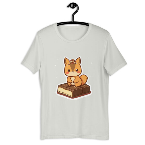 Unisex t-shirt "Adorable Squirrel with a Chocolate Treat 🍫🐿️"