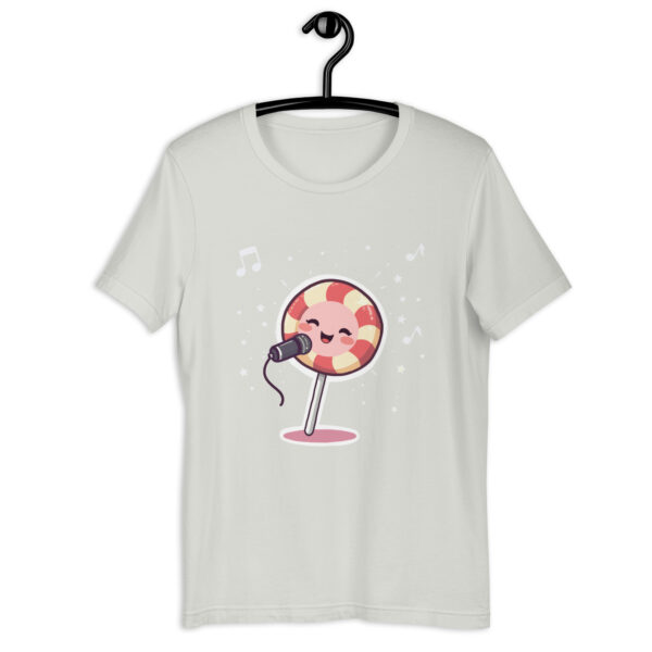 Unisex t-shirt "🎵 Sweet Tunes: The Singing Lollipop" - Image 6