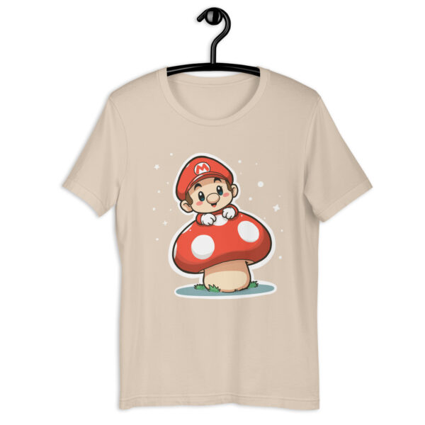 Unisex t-shirt "Mushroom and Super Mario Bros Chibi Character" - Image 5