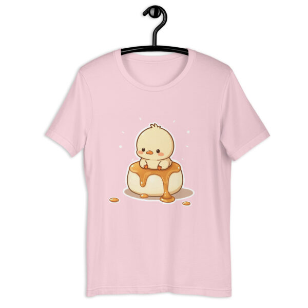 Unisex t-shirt "Adorable Chick on a Caramel Drizzle Dessert" - Image 5