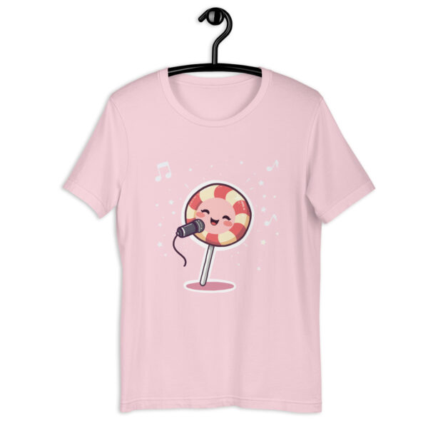 Unisex t-shirt "🎵 Sweet Tunes: The Singing Lollipop" - Image 5